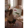 Sayılarla Boyama Seti 40 x 50 cm Tuval Şasesine Gerili Yalnız Ağaç