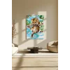 Sayılarla Boyama Seti 40 x 50 cm Tuval Şasesine Gerili Yaramaz Yavru Kedi