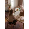 Sayılarla Boyama Seti 40 x 50 cm Tuval Şasesine Gerili Yaramaz Yavru Kedi