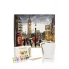 Sayılarla Boyama Seti 40 x 50 cm Tuval Şasesine Gerili Londra Sokakları