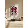 Sayılarla Boyama Seti 40 x 50 cm Tuval Şasesine Gerili Pembe Kamelyalar
