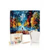Sayılarla Boyama Seti 40 x 50 cm Tuval Şasesine Gerili Sonbahardan Kalan
