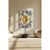Sayılarla Boyama Seti 40 x 50 cm Tuval Şasesine Gerili Tabaktaki Limonlar