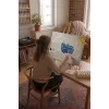 Sayılarla Boyama Seti 40 x 50 cm Tuval Şasesine Gerili Geceler Dalga