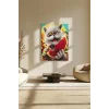 Sayılarla Boyama Seti 40 x 50 cm Tuval Şasesine Gerili Kedi ve Karpuz