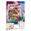 Sayılarla Boyama Seti 40 x 50 cm Tuval Şasesine Gerili Kedilerin Dünyası