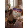Sayılarla Boyama Seti 40 x 50 cm Tuval Şasesine Gerili Kız Kulesi
