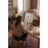 Sayılarla Boyama Seti 40 x 50 cm Tuval Şasesine Gerili Akşam Manzarası