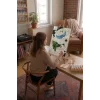Sayılarla Boyama Seti 40 x 50 cm Tuval Şasesine Gerili Çekirdek Kahve Fincanı