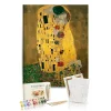 Sayılarla Boyama Seti 40 x 50 cm Tuval Şasesine Gerili Öpücük