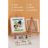 Annemizin Günü Temalı Boyama Tuvali Şövaleli Boya ve Fırça Seti 20x20 cm