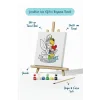 Çocuklar İçin En Tatlı Annem Boyama Tuvali Şövaleli Boya Seti 20x20 cm