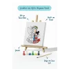 Anneler Günü Eğitici Boyama Tuvali Şövaleli Boya Seti 20x20 cm