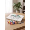 Kardan Adam Desenli Mandala Ahşap Boyama Seti 40x50 cm