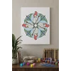 Kardan Adam Desenli Mandala Ahşap Boyama Seti 40x50 cm