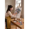 Lotus Çiçeği Desenli Mandala Ahşap Boyama Seti 40x50 cm