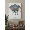 Lotus Çiçeği Desenli Mandala Ahşap Boyama Seti 40x50 cm