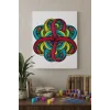 Düğüm Desenli Mandala Ahşap Boyama Seti 40x50 cm