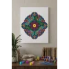 Geometrik Çiçek Desenli Mandala Ahşap Boyama Seti 40x50 cm