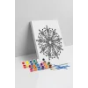 Panda Desenli Mandala Ahşap Boyama Seti 40x50 cm