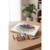 Kedi Desenli Mandala Ahşap Boyama Seti 40x50 cm