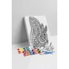 Sincap Desenli Mandala Ahşap Boyama Seti 40x50 cm