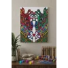 Zürafa Desenli Mandala Ahşap Boyama Seti 40x50 cm