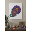 Şal Desenli Mandala Ahşap Boyama Seti 40x50 cm