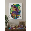 Cadı Desenli Mandala Ahşap Boyama Seti 40x50 cm