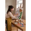 Kedi Desenli Mandala Ahşap Boyama Seti 40x50 cm