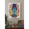 Gelin Desenli Mandala Ahşap Boyama Seti 40x50 cm