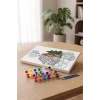 Ev Desenli Mandala Ahşap Boyama Seti 40x50 cm