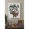 Geyik Desenli Mandala Ahşap Boyama Seti 40x50 cm