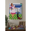 Ev Hanımı Desenli Mandala Ahşap Boyama Seti 40x50 cm