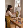 Serval Desenli Mandala Ahşap Boyama Seti 40x50 cm