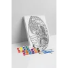 Peri Kızı Desenli Mandala Ahşap Boyama Seti 40x50 cm