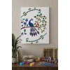 Tavus Kuşu Desenli Mandala Ahşap Boyama Seti 40x50 cm