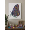 Kelebek Desenli Mandala Ahşap Boyama Seti 40x50 cm