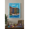 Kanal Manzaralı Mandala Ahşap Boyama Seti 40x50 cm