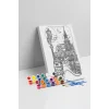 Londra Temalı Mandala Ahşap Boyama Seti 40x50 cm