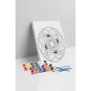Uğur Böceği Desenli Mandala Ahşap Boyama Seti 40x50 cm