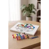 Sevgi Çemberi Desenli Mandala Ahşap Boyama Seti 40x50 cm