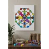 Sevgi Çemberi Desenli Mandala Ahşap Boyama Seti 40x50 cm