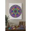 Çiçek Mandala Ahşap Boyama Seti 40x50 cm