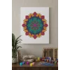 Detaylı Yuvarlak Mandala Ahşap Boyama Seti 40x50 cm