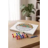 Kalp Motifli Çiçek Mandala Ahşap Boyama Seti 40x50 cm