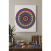 Örgü Desenli Mandala Ahşap Boyama Seti 40x50 cm
