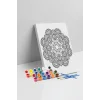 Klasik Mandala Ahşap Boyama Seti 40x50 cm