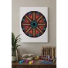 Çiçek Motifli Mandala Ahşap Boyama Seti 40x50 cm