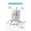 Deniz Kızı ve Midye Boyama Tuvali – Şövaleli Boya Seti 20x20